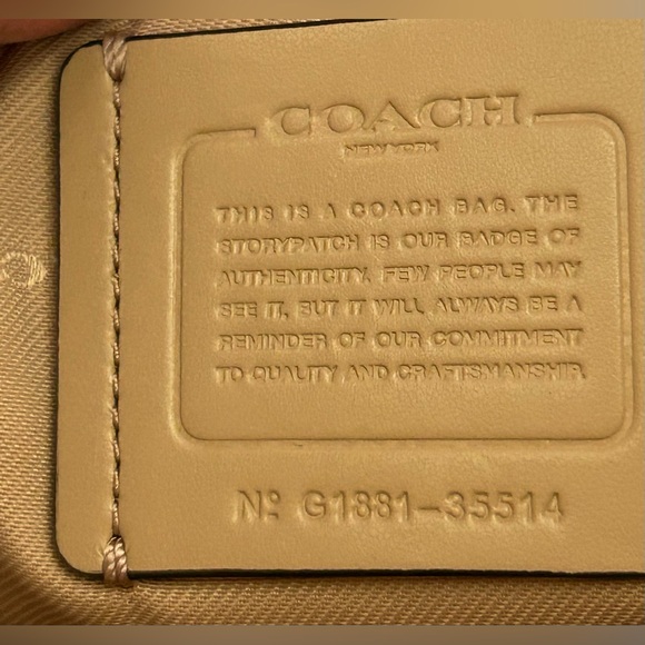 COACH Crystal Rivet Pebble Leather Camera Bag Crossbody in Nude Pink - Picture 12 of 12